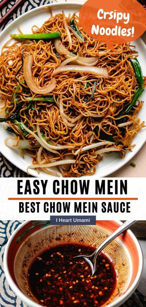 Chow Mein Noodle Salad, Crispy Pan Fried Noodles, Chinese Spaghetti Noodles, Canton Noodles Recipes, Chowmein Recipes Easy, Noodles Sauce Recipes, Easy Chinese Recipes Noodles, Chowmein Recipe Chow Mein, Chinese Noodle Recipes Easy