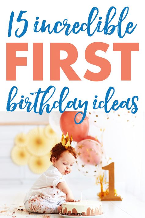 First birthday ideas for your little one! Get the best inspired Instagram birthday ideas and Pinterest birthday ideas for your one year old. #firstbirthday #birthdayideas Birthday Theme For One Year Old, What To Do At A One Year Old Birthday, Birthday Ideas For One Year Old, One Year Old Invitations, One Year Old Birthday Traditions, Year One Birthday Ideas, Small One Year Old Birthday Party, One Year Birthday Activities, 1st Bday Activities