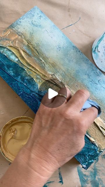 Mixed Art Painting, Acrylic Painting Texture Techniques, Abstract Earth Tone Painting, Diy Art On Canvas, Acrylic Abstract Painting Canvas, Textured Painting Tutorial, Easy Acrylic Painting Ideas On Canvas Abstract Art Diy Artwork, How To Texture Paint On Canvas, Textured Painting Diy