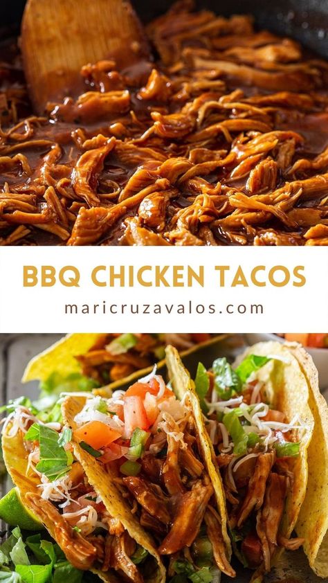 Crockpot Bbq Chicken Tacos, Barbeque Chicken Tacos, Bbq Chicken Tacos With Slaw, Bbq Pulled Chicken Tacos, Shredded Bbq Chicken Tacos, Mexican Bbq Chicken, Bbq Tacos Chicken, Chicken Taco Sauce, Barbecue Chicken Tacos