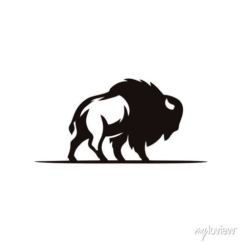 Bison Tattoo, Buffalo Tattoo, Bison Logo, Buffalo Art, Fantasy Tattoos, Cool Sketches, Logo Icons, Animal Illustration, Metal Art