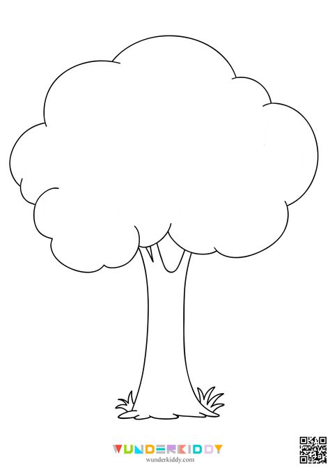 Printable Tree Templates are meant to develop fine motor skills, imagination, and creativity by children at preschool age. They are well suited for kindergarten lessons or home learning activities. Free tree templates WUNDERKIDDY may be used as an indoor decoration, game elements or illustrative material for kindergarten lessons. Print tree templates gratis on WUNDERKIDDY and use them by your preference: Color trees and then cut them out. It is a great developing activity for fine motor and ... Tree Template Printable Free Kids, Drawing Activities For Kindergarten, Preschool Tree Template, Easy Drawings For Kindergarten, Trees Kindergarten Activities, Tree Pictures Drawing, Cut Out Activities For Kids, Who Lives In Trees Preschool Activities, Family Tree Activity Preschool