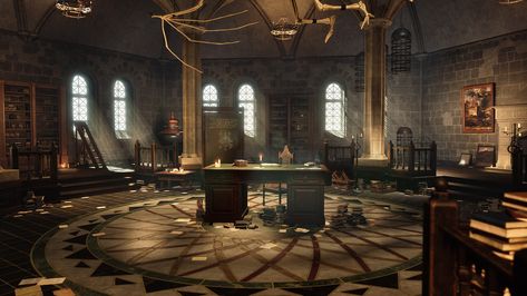 ArtStation - Alchemist's room Alchemist Room, Alchemist Lab, Medieval Castles, Hogwarts Legacy, Medieval Castle, Unreal Engine, Zbrush, Made By Me, Hogwarts