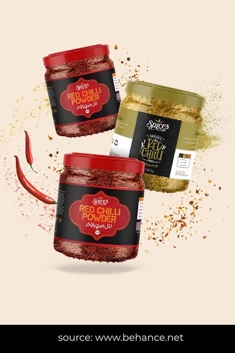 #spices #masala #spicepackagingdesign #masalalabeldesign #masalapackagingdesign source: https://www.behance.net/gallery/120681713/Spices-Packaging-Designs? Spices Ads, Chili Label Design, Sambal Packaging Design, Spice Poster Design, Spices Bottle Design, Spice Packaging Design Ideas, Spices Advertising Design, Spices Packaging Design Creative, Spice Packing Design