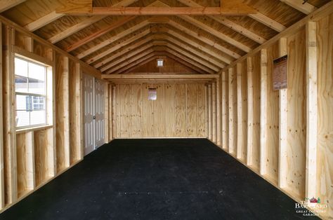 Another upgrade for our sheds is our exclusive Poly Armor Floor System shown here. The high density polyethylene coating resists moisture & chemicals with an attractive anti-slip texture and 3/4" thick construction. Come see it on display. Shed Floor Covering Ideas, Shed Flooring Ideas, Shed Flooring, Resin Sheds, Garage Builders, Yard Sheds, Workshop Shed, Muddy Boots, Shed Floor