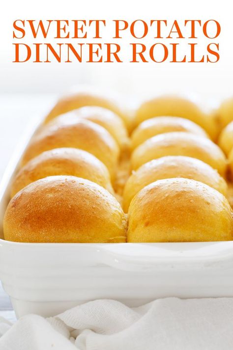 Potato Yeast, Sweet Potato Rolls Recipe, Potato Dinner Rolls, Bread Dips, Sweet Potato Rolls, Sweet Potato Dinner, Best Homemade Bread Recipe, Savory Breads, Potato Rolls