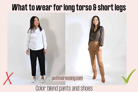 Long Torso and Short Legs: Ultimate Styling Guide Long Torso Short Legs Outfits, Short Legs Outfit, Short Torso Outfits, Short Legs Long Torso, Legs Outfit, Hourglass Fashion, Winter Typ, Styling Guide, Body Outfit