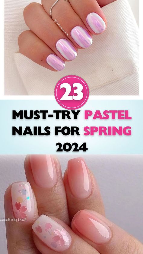 Explore our top 23+ pastel spring nails for 2024 and find your new go-to style. From subtle shades to vibrant hues, there's something for everyone. Pastel Spring Nails, Nails Guide, Spring Nail Ideas, Pastel Nail, Nails 2024, Pastel Nails, Spring Nail, Flower Nails, Spring 2024