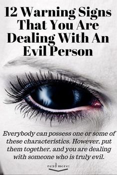 Evil People Quotes, Evil Eye Quotes, Narcissism Relationships, Evil Person, Manipulative People, Narcissistic People, How To Read People, Evil People, Narcissistic Behavior