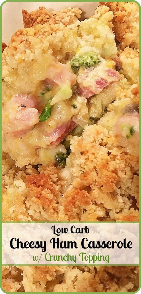 Cheesy Ham Casserole, Ham And Cheese Casserole, Ham Casserole Recipes, Carb Counter, Cheesy Ham, Ham Casserole, Keto Casserole, Low Carb Casseroles, Low Carb Diets