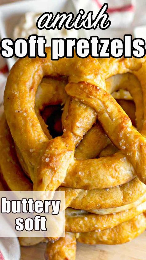 Amish Pretzel Recipe, Amish Soft Pretzel Recipe, Best Amish Recipes, Soft Pretzels Recipe, Amish Bakery, Pennsylvania Dutch Recipes, Amish Bread, Amish Friendship Bread, Soft Pretzel Recipe