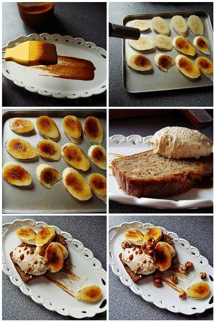 Plating Banana Bread Dessert | Banana bread, peanut butter c… | Flickr Bread Plating, Banana Bread Peanut Butter, Banana Bread With Peanut Butter, Bread Peanut Butter, Baking Banana Bread, Cream Cheese Mousse, Baking Banana, Bread Dressing, Fine Dining Desserts