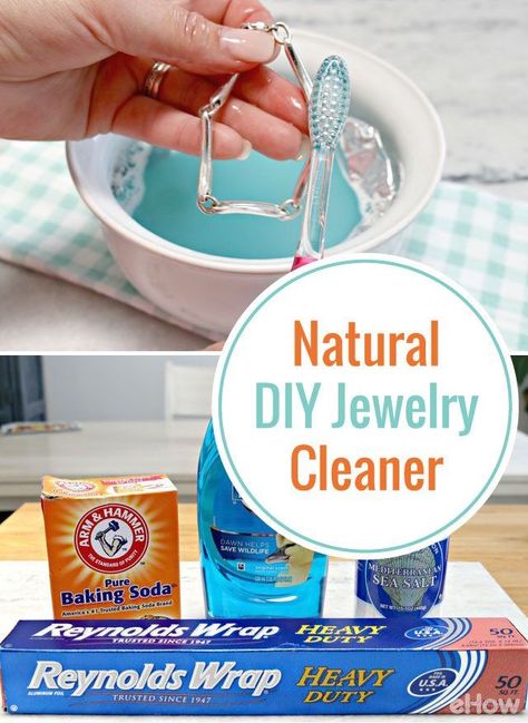 Clean your jewelry without using harsh chemicals at home! #GoldJewelry Diy Jewelry Cleaner, Natural Jewelry Cleaner, Homemade Jewelry Cleaner, Jewelry Cleaner Diy, Cleaning Painted Walls, Jewelry Cleaning, Glass Cooktop, Jewelry Cleaning Solution, Deep Cleaning Tips