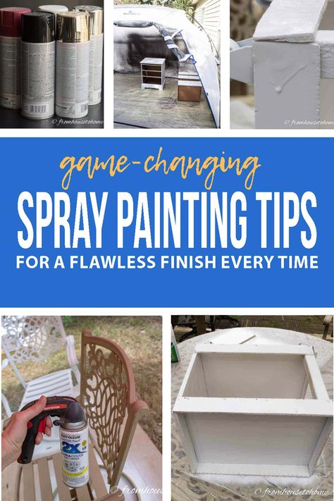 game-changing spray painting tips for a flawless finish every time Spray Painting Techniques, How To Spray Paint Metal, Spray Painting Furniture, Spray Paint Chairs, Spray Paint Techniques, Spray Paint Tips, Painting Tips And Tricks, Things Painting, Small Room Diy