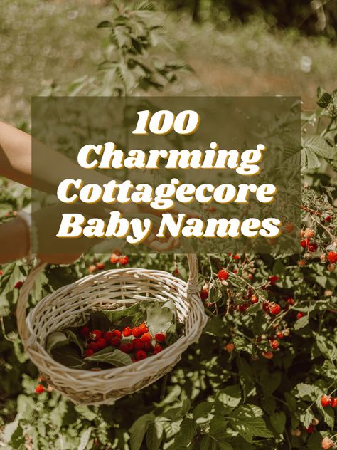 Cottagecore Parenting, Cottagecore Names Girl, Cottage Core Mom Aesthetic, Cottage Core Baby Room, Cottagecore Baby Names, Goblincore Names, Cottage Core Names, Cottagecore Pregnancy, Plant Baby Names