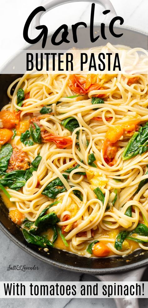 Pasta With Tomato And Spinach, Garlic Butter Pasta With Vegetables, Pasta With Chicken Spinach And Tomatoes, Spaghetti Spinach Tomato, Shrimp Tomato Spinach Pasta In Garlic Butter Sauce, Spaghetti And Spinach With Sundried Tomatoes, Pasta With Fresh Spinach, Pasta Using Fresh Tomatoes, Lemon Pasta With Vegetables