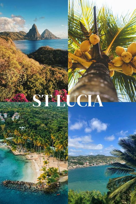 St Lucia aesthetic Best Places To Travel In December, Saint Lucia Aesthetic, St Lucia Aesthetic, Saint Lucia Honeymoon, Lucia Aesthetic, Destination Aesthetic, Bucket List Aesthetic, At Lucia, St Lucia Wedding