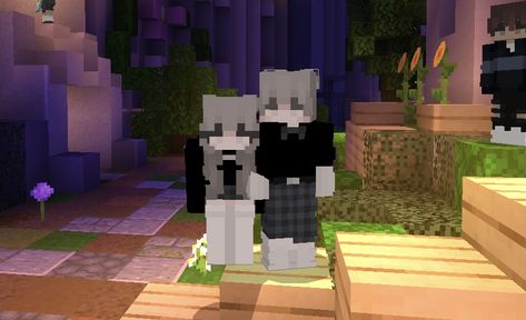 Minecraft Couple, Minecraft Pictures, Affirmation Of The Day, Minecraft Creations, Minecraft Skin, Red Scarves, Minecraft Skins, Minecraft Houses, Slime