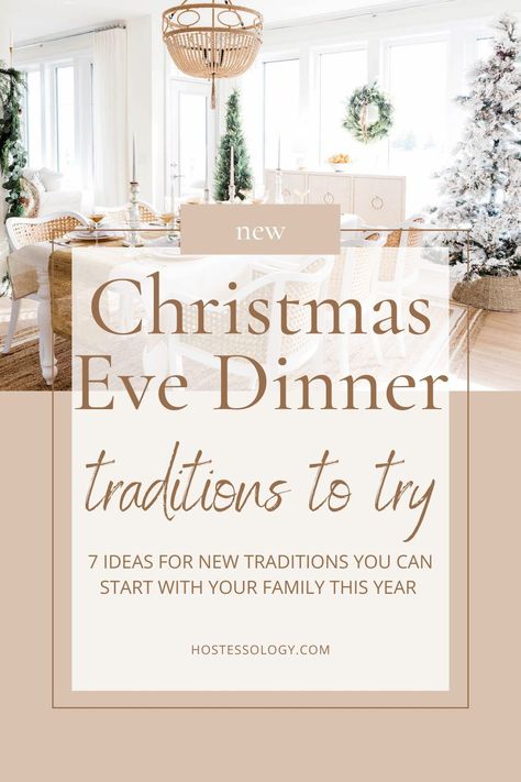 Christmas Eve Celebration Ideas, Christmas Eve Present Ideas, New Years Dinner Ideas Meals Families, Christmas Eve Dinner Party Ideas, Christmas Eve Decor, No Traditional Christmas Dinner, Christmas Dinner Traditions Fun, Crockpot Christmas Eve Dinner Ideas, Christmas Dinner Activities