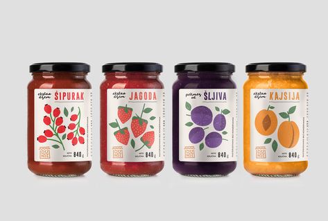 “Dunst” homemade produce – Packaging Of The World Jam Label Design, Jam Packaging Design, Jam Branding, Jar Packaging Design, Jars Packaging, Jam Jar Labels, Lecture Poster, Jam Packaging, Jam Label