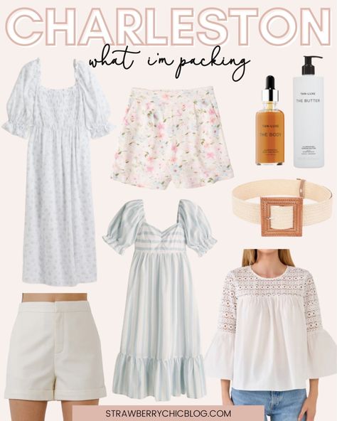 Charleston Sc Outfits, Charleston Outfits, Atlanta Style, Spring Getaway, Dresses Flowy, Atlanta Fashion, White Linen Pants, Spring Trip, What To Pack