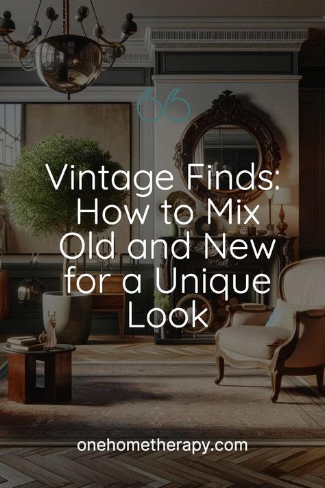 Discover the art of mixing vintage finds with modern decor to create a timeless and one-of-a-kind home. Learn how to curate your own vintage collection and expertly blend old and new to achieve a truly unique look. Click to Learn More! Mixing Styles Home Decor, How To Mix Vintage And Modern Decor, Antique In Modern Interior, Antique And Modern Mix Decor Living Room, Mixing Living Room Furniture, Mix Antique And Modern Furniture, Using Antiques In Modern Home, Adding Antiques To Modern Home, Mixing Art Styles Living Rooms