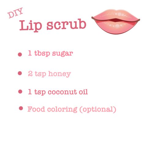 Homemade Lip Scrub Recipe Sugar Easy Diy, Cosmetic Business Ideas, Homemade Lip Scrubs, Homemade Scrubs, Diy Lip Scrub, Obličejové Masky, Diy Body Scrub Recipes, Lip Scrub Recipe, Lip Scrub Homemade