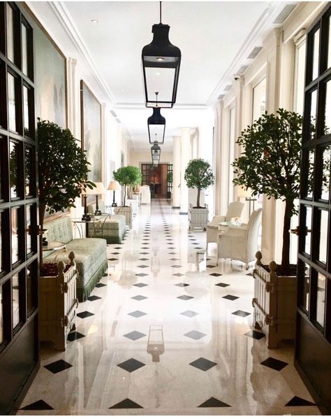 Dream House Entryway, French Interior Style, Claudio Silvestrin, Le Bristol Paris, Hotel Corridor, Jardin Des Tuileries, The Louvre, Edgar Degas, Luxury Homes Interior