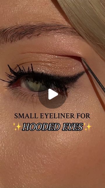 For Hooded Eyes Make Up, Eye Tutorial For Hooded Eyes, Smudge Cat Eye Winged Eyeliner, Hooded Eye Evening Makeup, Natural Smokey Eye Makeup Hooded Eyes, How To Do Perfect Makeup Step By Step, How To Eyeliner For Hooded Eyes, Eyeliner For Big Eyes Simple, How To Do Wing Eyeliner For Hooded Eyes