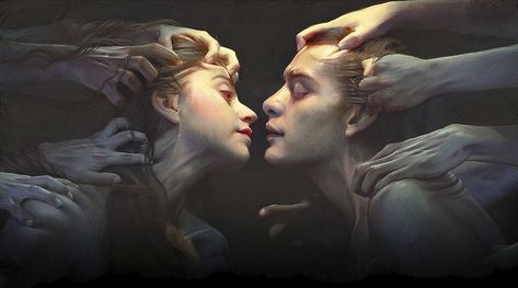 l’art est une étoile on Twitter: ""Romeo and Juliet" by Sergio Cupido… " Romeo And Juliet Drawing, Romeo + Juliet Aesthetic, Pyramus And Thisbe, Romeo Ve Juliet, Romeo Und Julia, Wow Art, Romeo And Juliet, Two People, Art Inspo