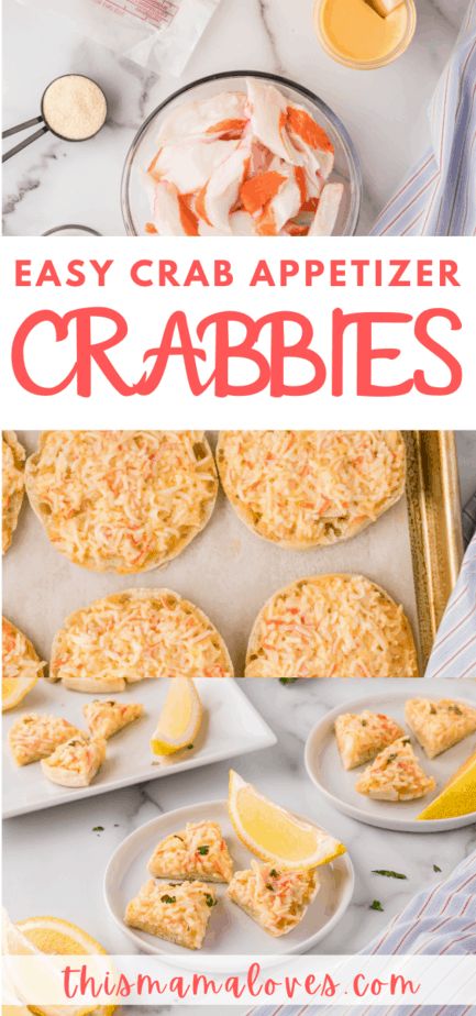 Crab Melts English Muffins Old English Cheese, Crabbies English Muffin Old English, Crab Appetizer Recipes Finger Foods, Crab On English Muffin Recipe, English Muffin Recipe Ideas Dinners, English Muffin Snacks, English Muffin Crab Appetizer, Crab English Muffins, Crab Puffs Recipe Appetizers