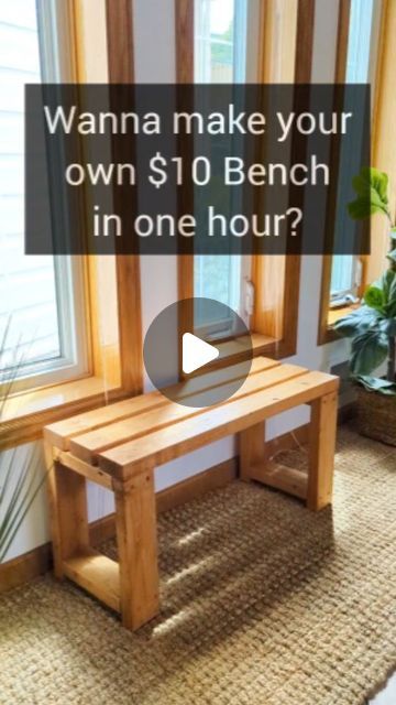 How To Make A Bench Seat, How To Build A Bench, Diy Backyard Bench, Wooden Bench Diy, Deck Bench Seating, Diy Benches, Wood Bench Plans, Diy Bench Seat, Simple Bench