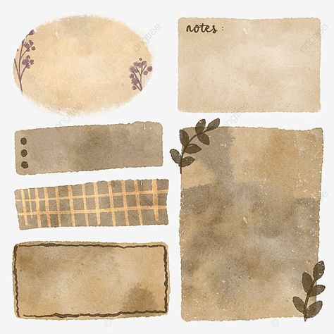 vintage scrapbook paper,vintage,scrapbook,paper,watercolor,clipart,antique,journaling,journal,aesthetic,old,washi tapes,paper tag,to do list Stary Papier, Scrapbook Vintage, Vintage Scrapbook Paper, Scrapbooking Vintage, Papel Vintage, Desain Buklet, Scrapbook Printing, Aesthetic Sticker, Sticker Png