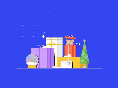 Christmas Gift Illustration, Holiday Animation, Xmas Gif, Puzzle Logo, Banner Design Inspiration, Animation Gif, Motion Graphics Inspiration, Graphics Animation, Motion Graphics Design