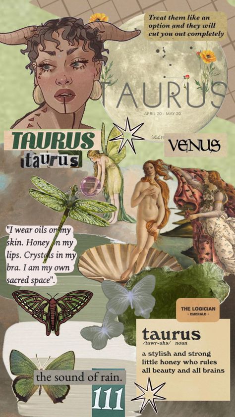 #taurus #nature #wallpaper #art #astrology  #green #aesthetic Taurus Venus Aesthetic Outfit, May Taurus Women, Taurus Sun Aesthetic, Venus In Taurus Aesthetic, Taurus Wallpaper Aesthetic, Taurus Rising Aesthetic, Taurus Venus Aesthetic, Taurus + Core + Aesthetic, Astrological Aesthetic