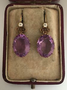 Old Mine Cut Diamond, Amethyst Jewelry, Victorian Jewelry, Antique Earrings, Classic Jewelry, Amethyst Earrings, Art Deco Jewelry, Diamond Drop Earrings, Antique Jewellery