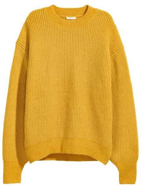 Exotic Outfits, Extra Long Sleeve Sweater, Yellow Jumper, Yellow Knit Sweater, Ribbed Long Sleeve Top, Textured Knit Sweater, Oversized Sweater Cardigan, Rib Knit Top, Long Sleeve Jumper