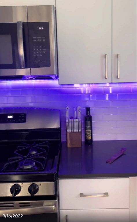 LED Strip Lights, HitLights 4 Pre-Cut 1ft/4ft Small LED Light Strips Dimmable, RGB 5050 Color Changing LED Tape Light with Remote and UL-Listed Adapter for TV Backlight, Bedroom, Cabinet shelf display Home Decor Ideas Led Lights, Kitchen Ideas Led Light, Led Lights In Kitchen, Kitchen With Led Lights, Living Room Led Lights, Led Strip Lights Kitchen, Led Lights Bathroom, Led Lights House, Led Lights Kitchen