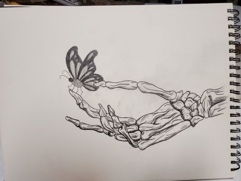 Skeleton Hand Holding Butterfly Tattoo, Skeleton Hand Holding Butterfly, Skeleton Hand And Human Hand Tattoo, Skeleton Hand With Butterfly, Skeleton Hand Holding Flower Tattoo, Skeleton Hand Holding Something, Skeleton Holding Flowers, Skeleton Couple Tattoo, Holding A Butterfly