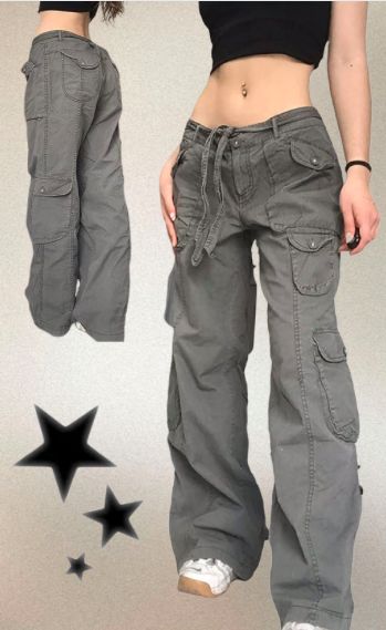 https://amzn.to/47oHLeE Baggy Low Rise Cargo Pants, Cargo Low Waist Outfit, Low Rise Pants Aesthetic, Low Rise Cargos Outfit, How To Style Low Waist Cargo Pants, Acubi Cargo Pants Outfit, Acubi Tank Top, High Rise Cargo Pants, Low Rise Cargo Outfit