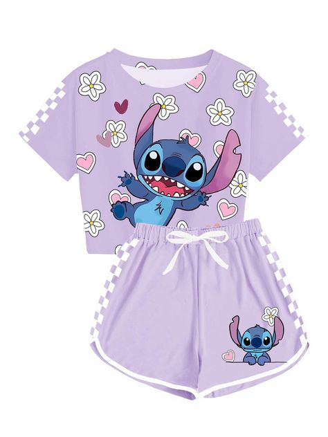 Stitch Clothes For Kids, Cute Clothes For Kids 11-12, Outfits For 10 Year Girl, Cute Kid Clothes, Kids Summer Outfits, Kids Clothes Girls, Outfits For Kids, Shirts And Pants