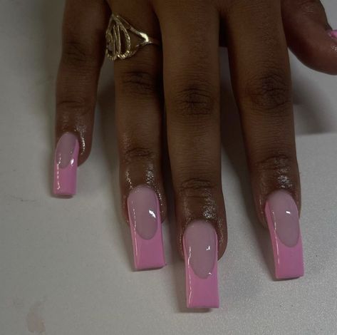 Pink Nails Medium Length, Medium Length French Tip Nails, Nail Length Chart, Medium Length Nails Acrylic, Pisces Nails Designs, Medium Length Acrylic Nails, Nail Journal, Length Nails, Pink Tip Nails