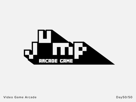 Video Game Arcade - Day 50 - Daily Logo Challenge by Typefool on Dribbble Pixel Logo Design, Gaming Branding, Game Branding, Video Game Arcade, Pixel Logo, Video Game Logos, Logo Challenge, Games Logo, Game Arcade