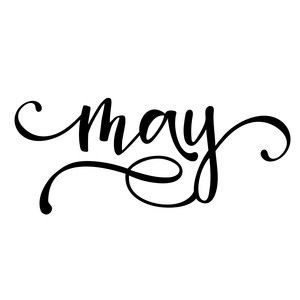 Silhouette Design Store - Search Designs : Month May In Calligraphy, May Calligraphy, May Lettering, May Month, Tipografi 3d, Calendar Journal, May Designs, Creative Lettering, Bullet Journal Inspo