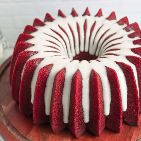 Ruby Red Velvet Pound Cake | Begin with Butter Red Velvet Bundt Cake Recipe, Red Velvet Pound Cake, Red Velvet Bundt Cake, Awesome Desserts, Digital Food Scale, Chocolate Pound Cake, Red Cake, Special Cakes, Baking Basics