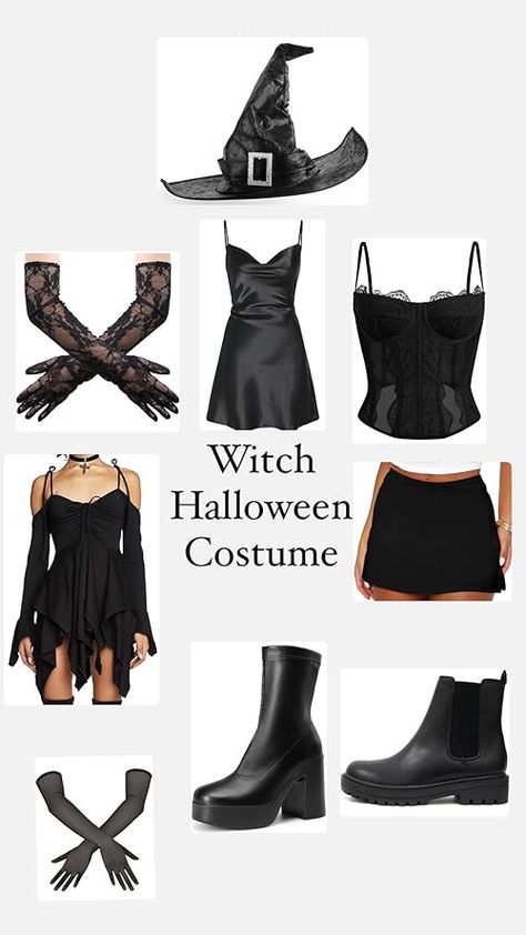 Abby's Amazon Page Witch College Halloween Costume, Halloween Costume Witches, Cool Simple Halloween Costumes, Cute Halloween Costumes Simple, Witch Inspo Halloween, Witch Outfit Halloween Diy, Halloween Costumes Women Spooky, Halloween Costumes Witches Women's, Witch Womens Costume