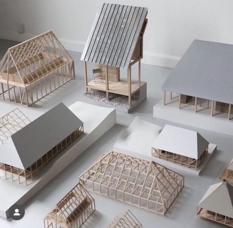 Wood Roof Construction, Structural Model Architecture, Architectural Models Conceptual, Wood Structure Architecture, Wood Roof Structure, Roof Model, Architectural Thesis, Conceptual Model, Maquette Architecture