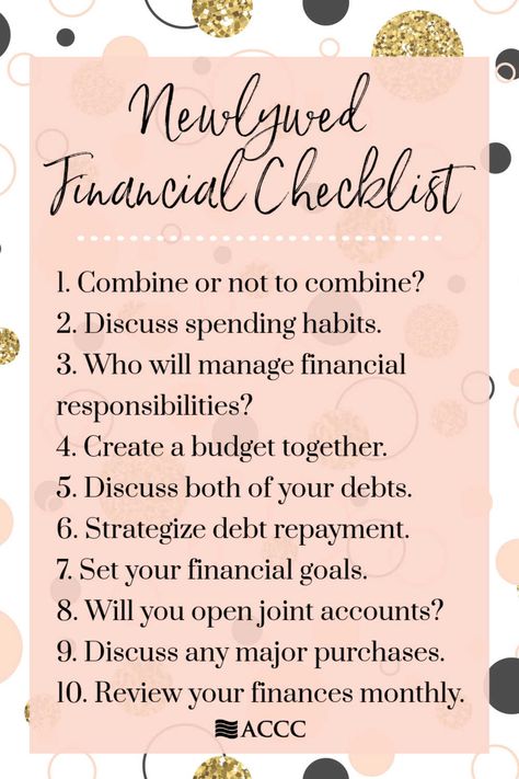 Couple Goal Planning, Couples Financial Planning, Couple Financial Planning, Newlywed Checklist, Newlywed Tips, Couple Growth, Marriage Checklist, Marriage Finances, Financial Planning For Couples