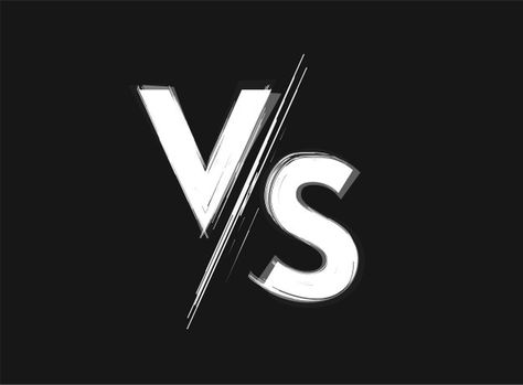 Vs versus grunge icon black and white Pr... | Premium Vector #Freepik #vector #cartoon #brush #grunge #fight Vs Illustration, Vs Icon, Vs Png, Versus Logo, Grunge Icon, Bob Marley Painting, Photoshop Training, Vs Image, Just Friends Quotes