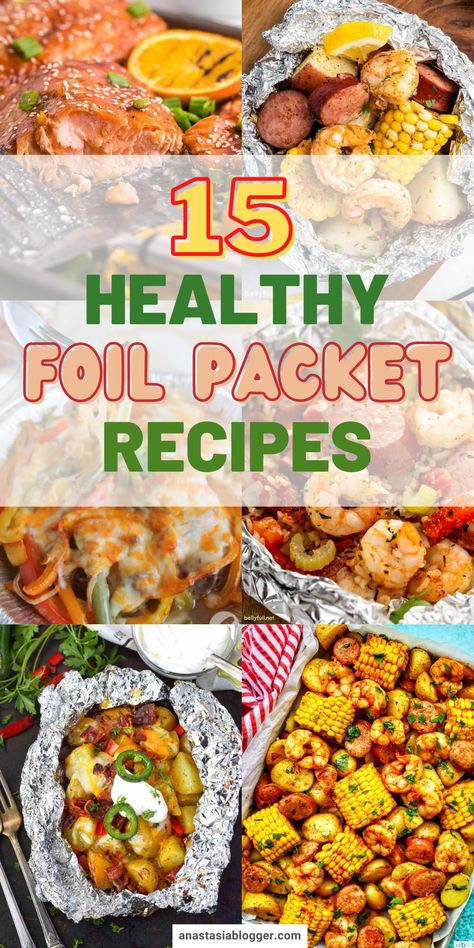 Have an outdoor celebration? Maybe you are on a picnic or a camping trip. I have here 15 easy foil packet recipes perfect for outdoor and campfire meals! #cookinghacks #camping Foil Packet Meals, Foil Packet, Foil Packets, Foil, Camping